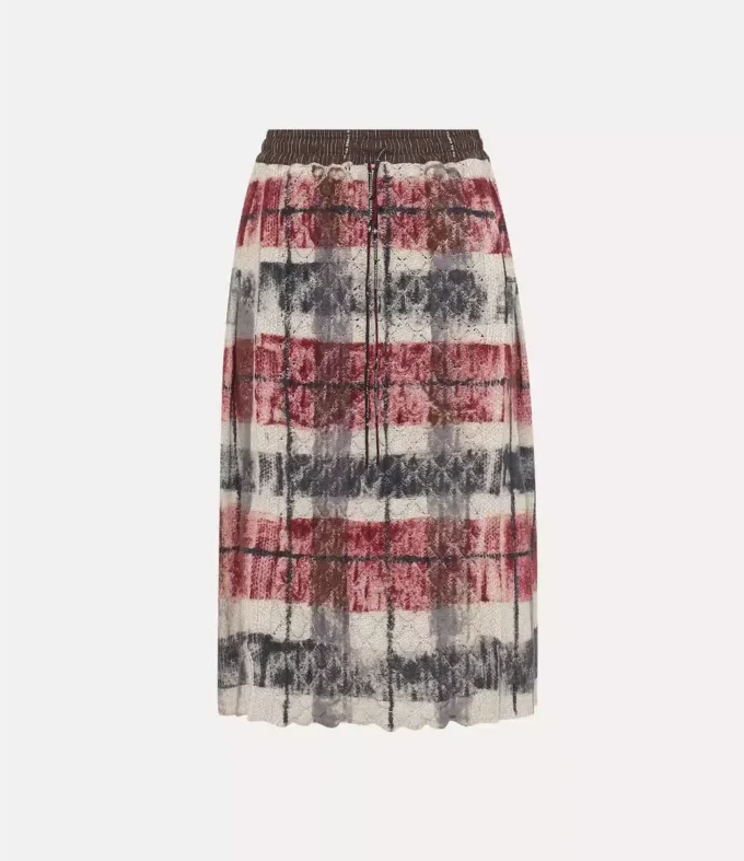 Dvojitá tartanová sukně