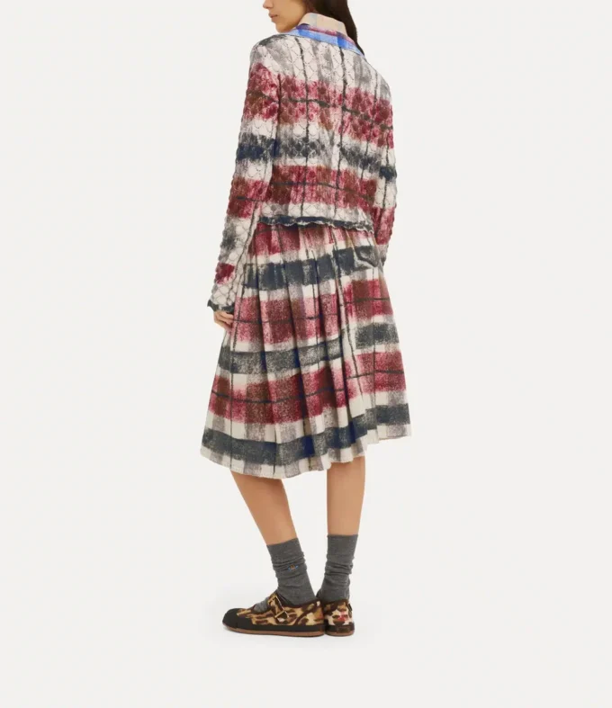 Dvojitá tartanová sukně