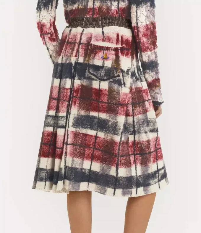 Dvojitá tartanová sukně
