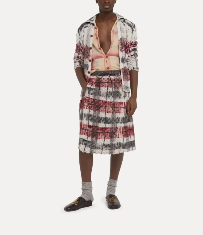 Dvojitá tartanová sukně