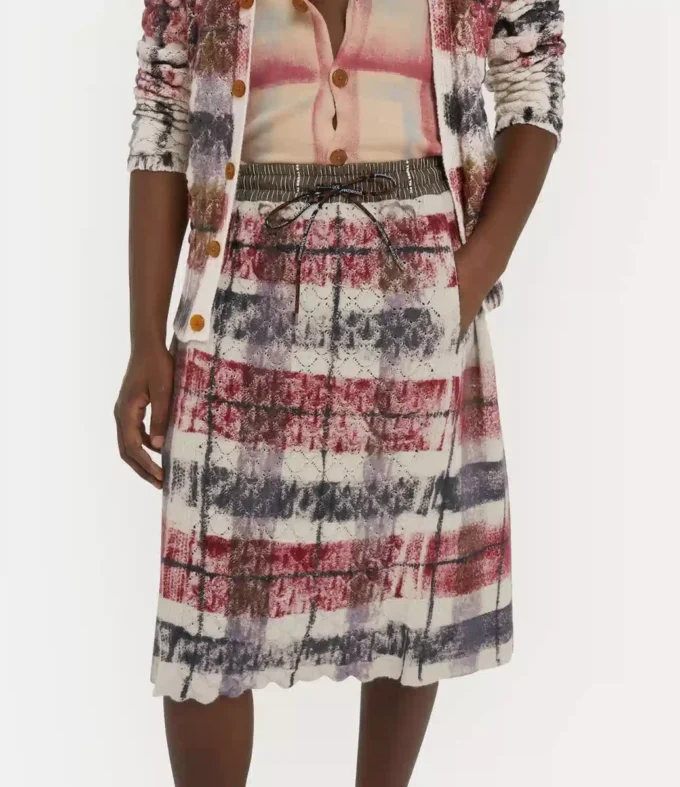 Dvojitá tartanová sukně