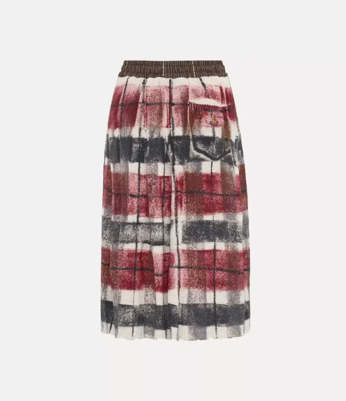 Dvojitá tartanová sukně