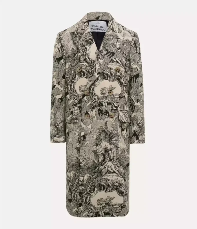 Klasický kabát s dvojitým zapínáním