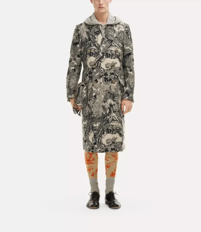 Klasický kabát s dvojitým zapínáním