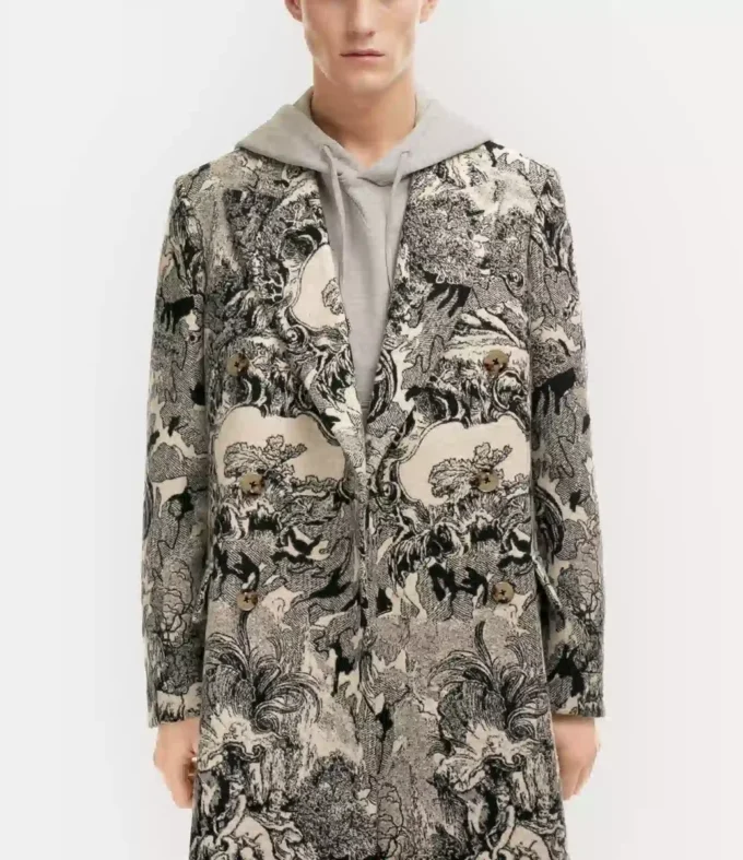 Klasický kabát s dvojitým zapínáním