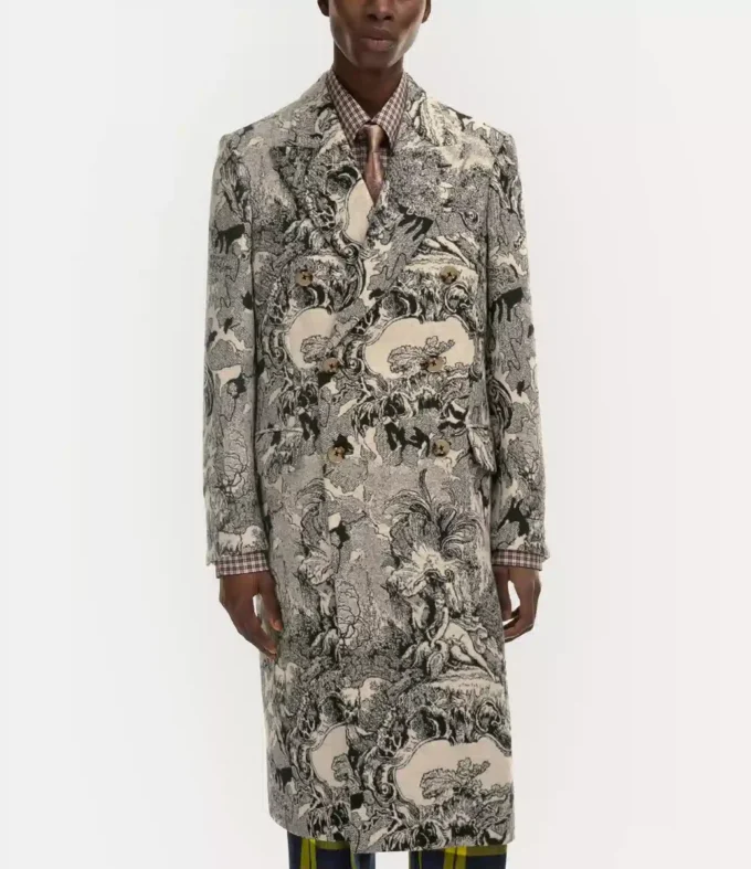 Klasický kabát s dvojitým zapínáním