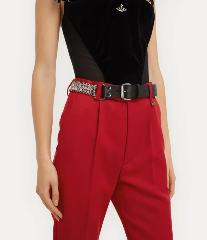 Kožený řetízkový pásek