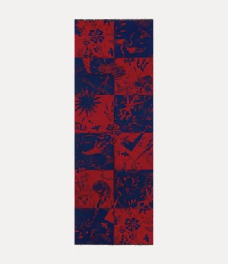 Šála s kostkovaným vzorem