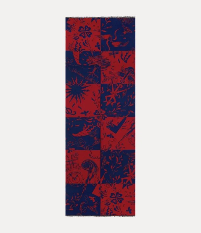 Šála s kostkovaným vzorem