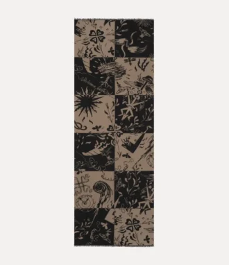 Šála s kostkovaným vzorem