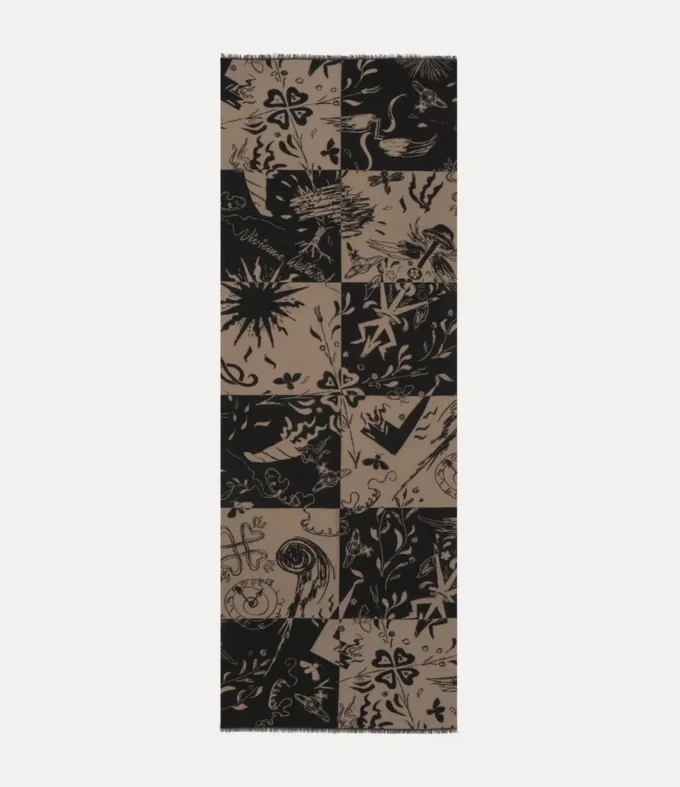 Šála s kostkovaným vzorem