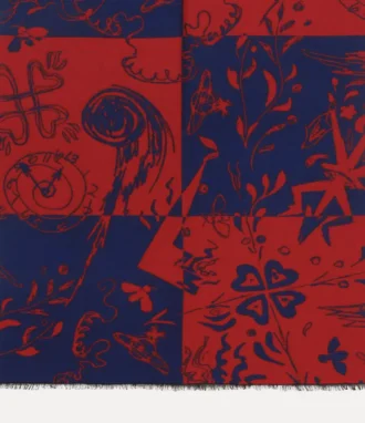 Šála s kostkovaným vzorem