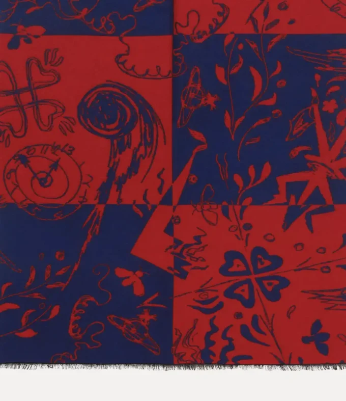 Šála s kostkovaným vzorem